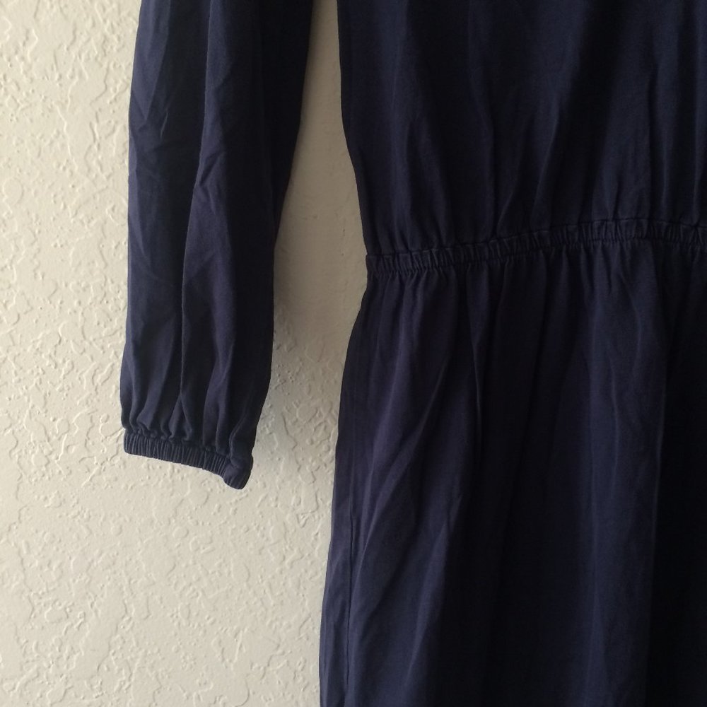 Lilly Pulitzer Navy Blue Elastic Waist Dress E1136 - Picture 3 of 6